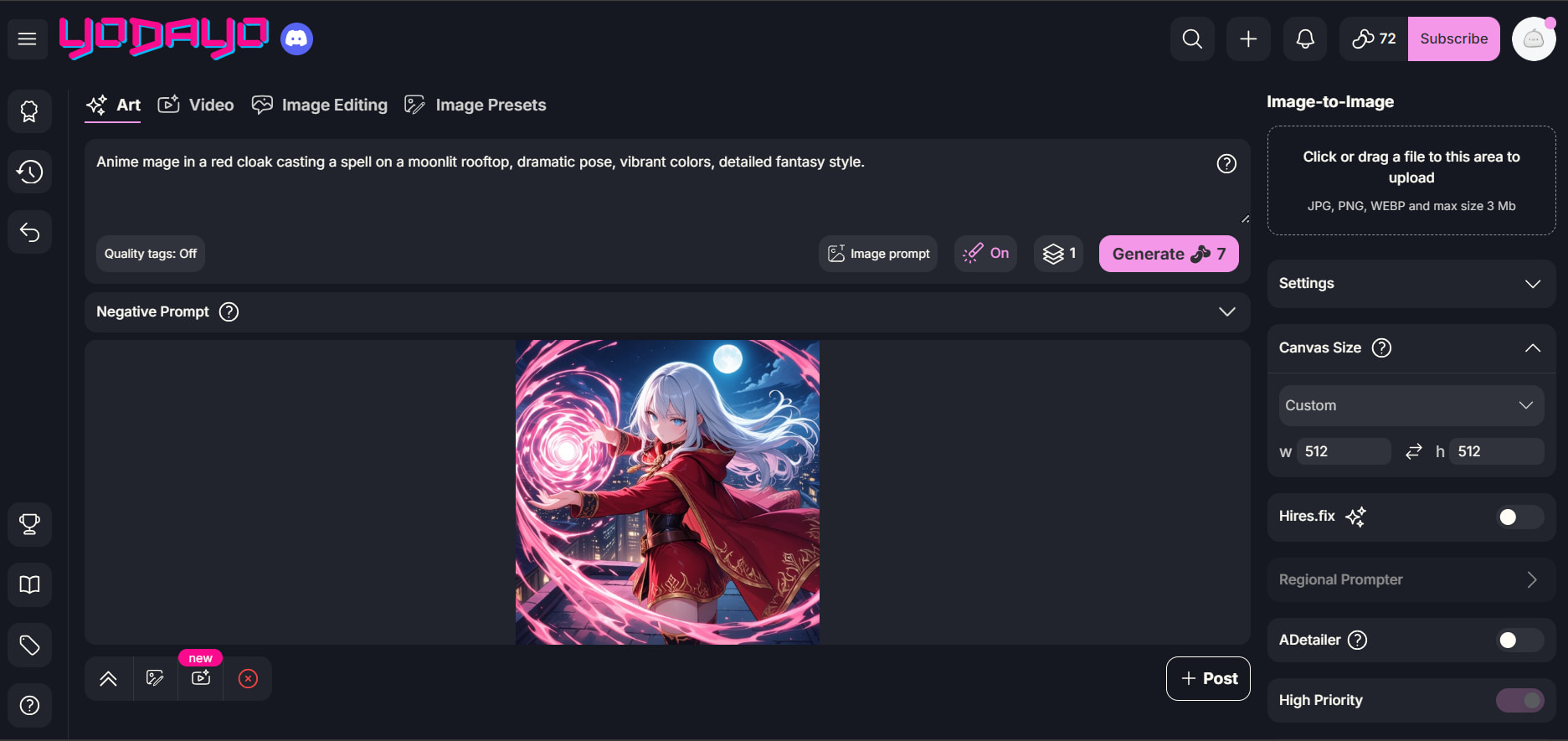 text Detailed prompts and stylized artwork