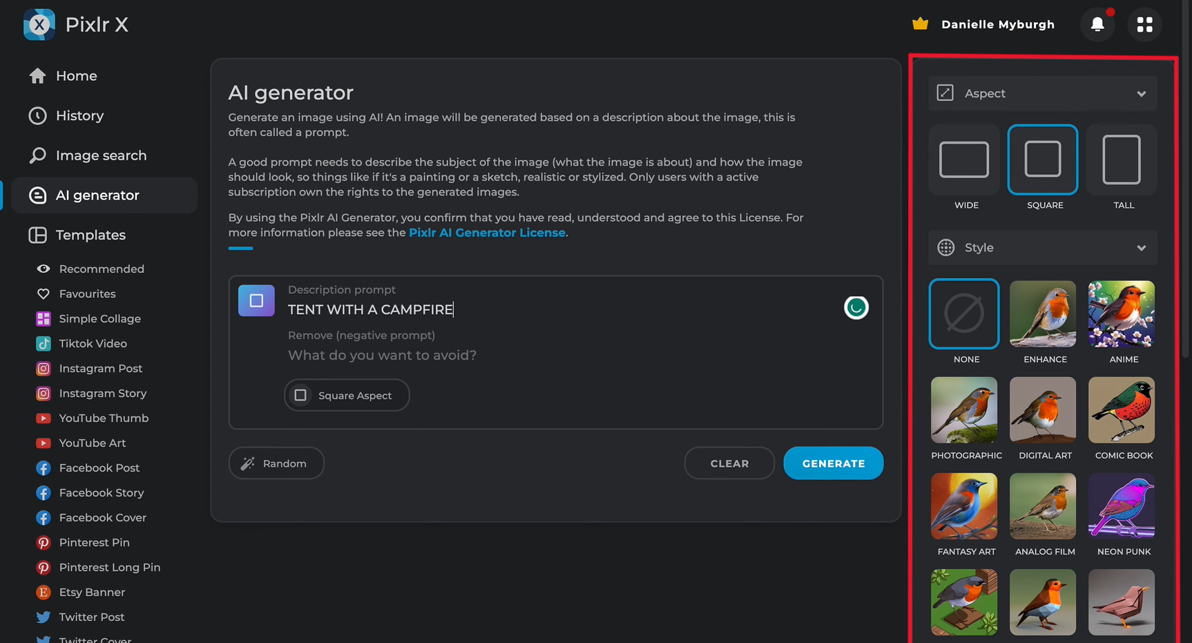text Choose your AI model and customise the settings