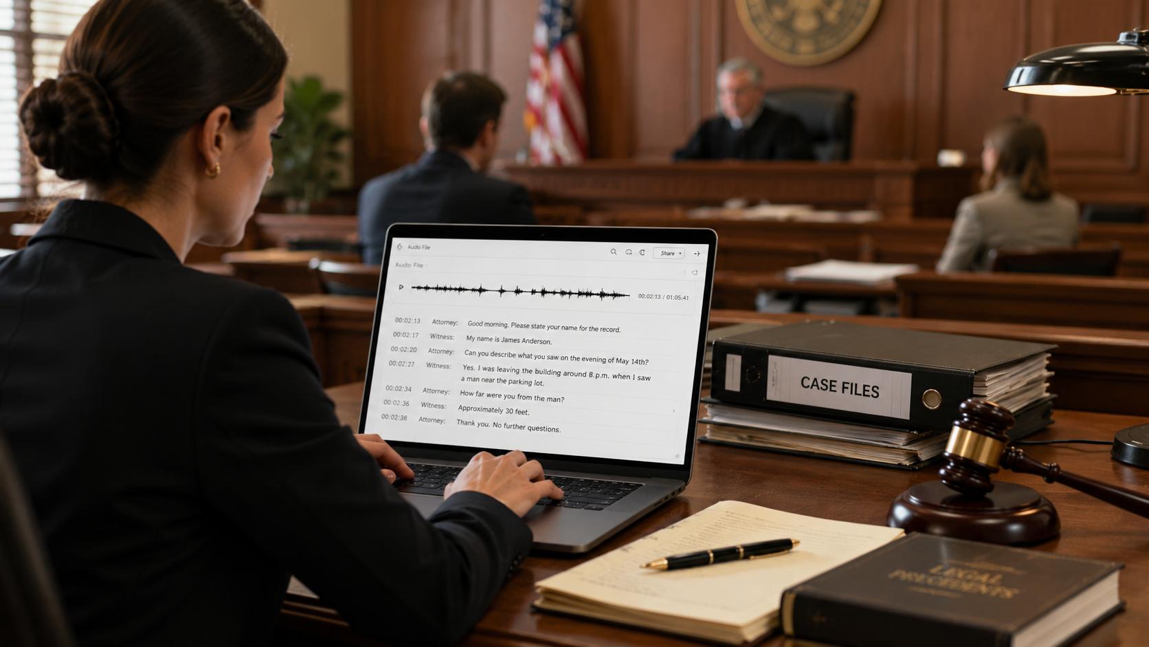 text Legal transcription