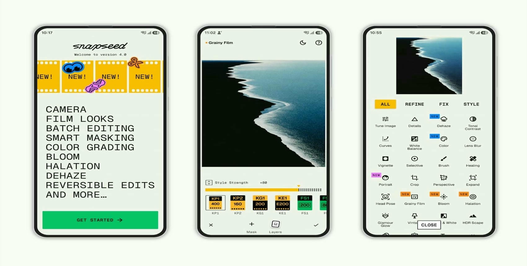 text Snapseed Google's free photo editing app