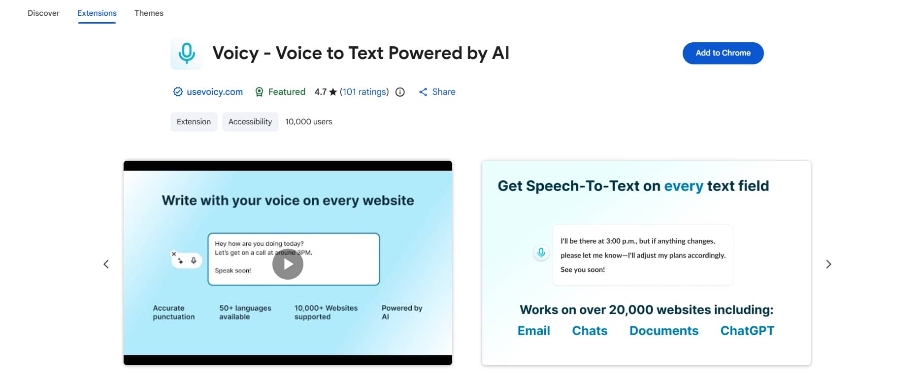 Voicy - voice to text