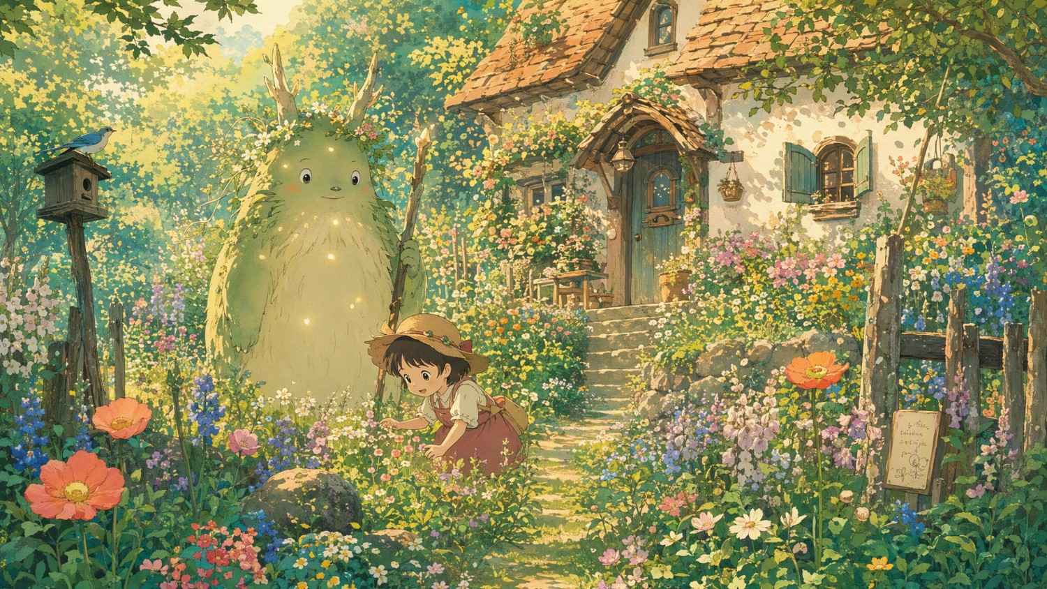 text Studio Ghibli-inspired style