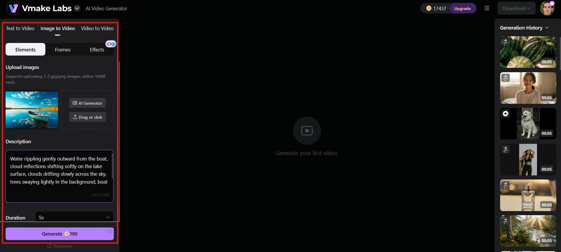Describe and adjust settings