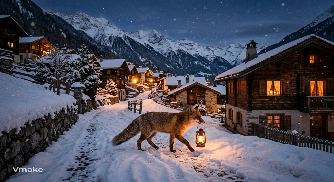 Combine an animal, object, and location