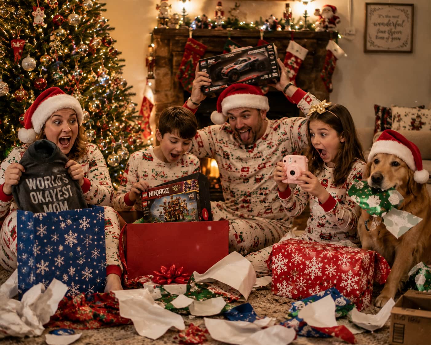 Funny Christmas Morning Scene