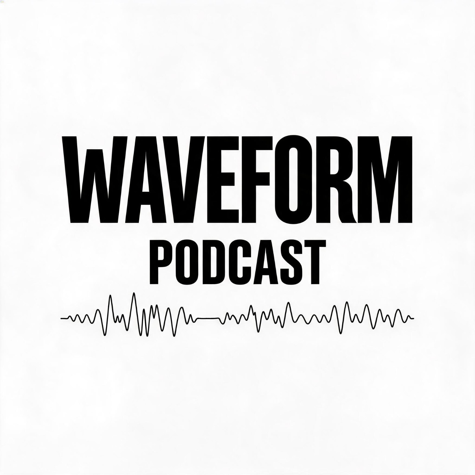 text Bold typography podcast logo