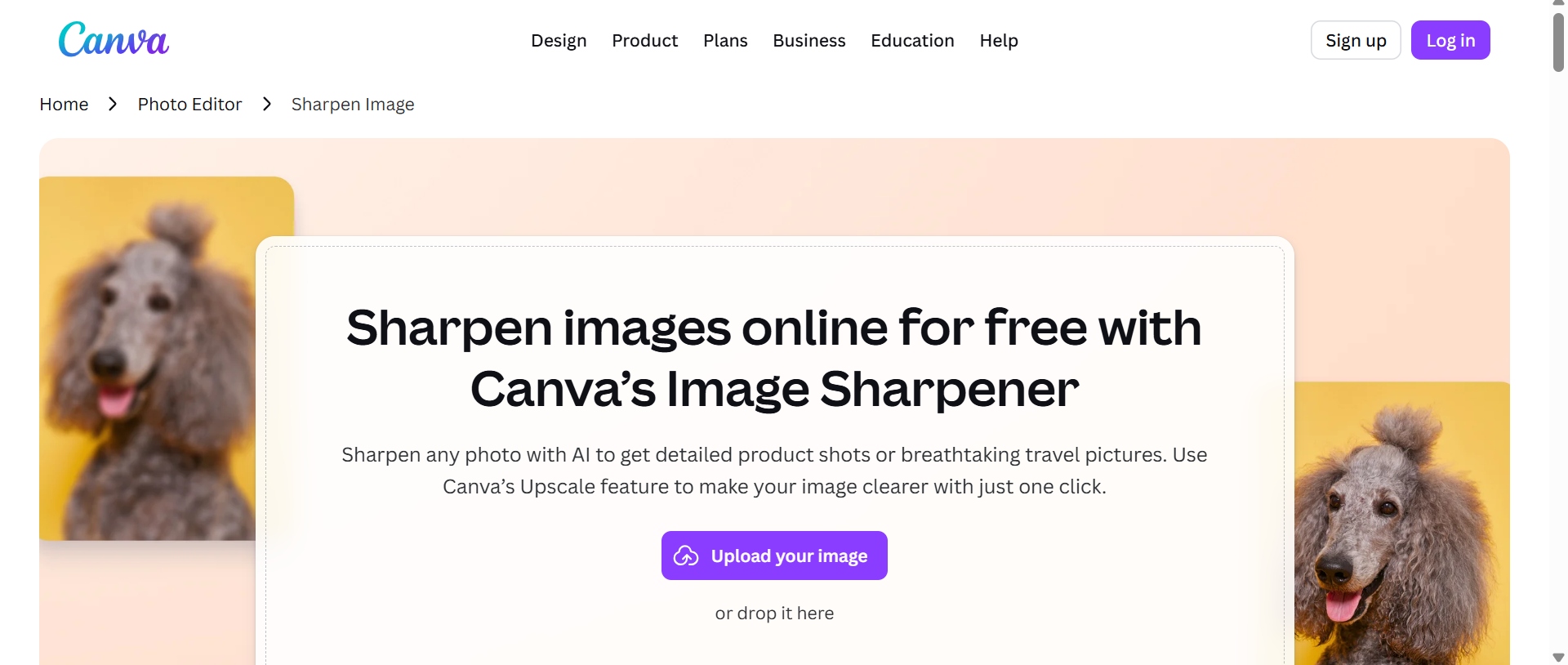 text image sharpening