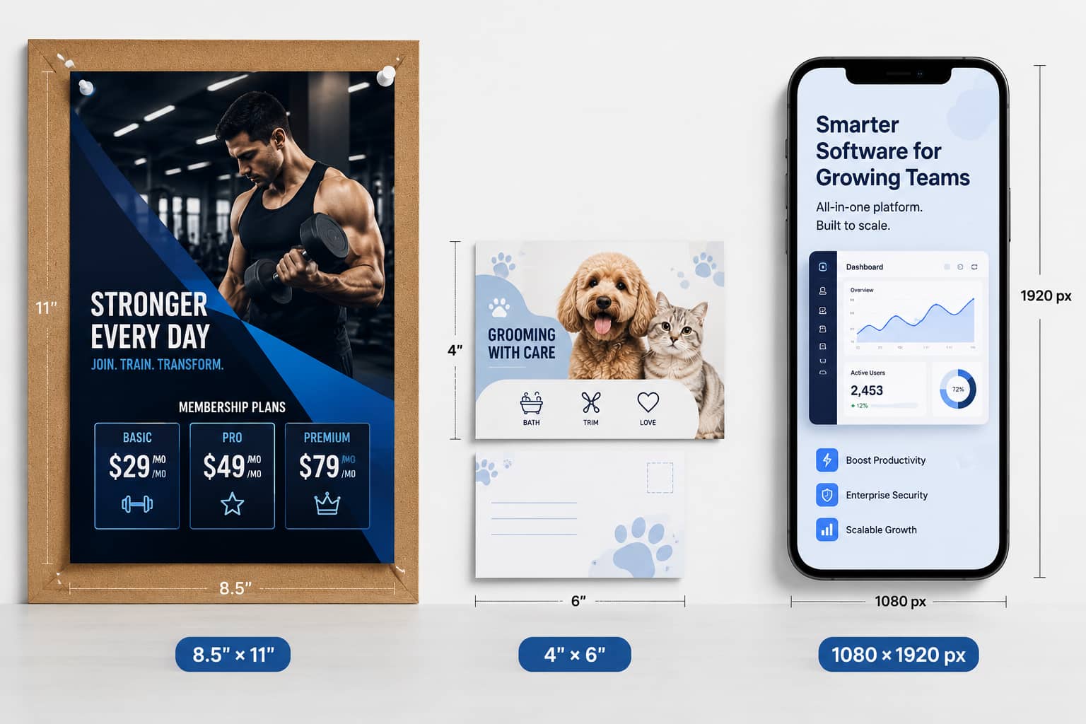 Choose the right size and layout