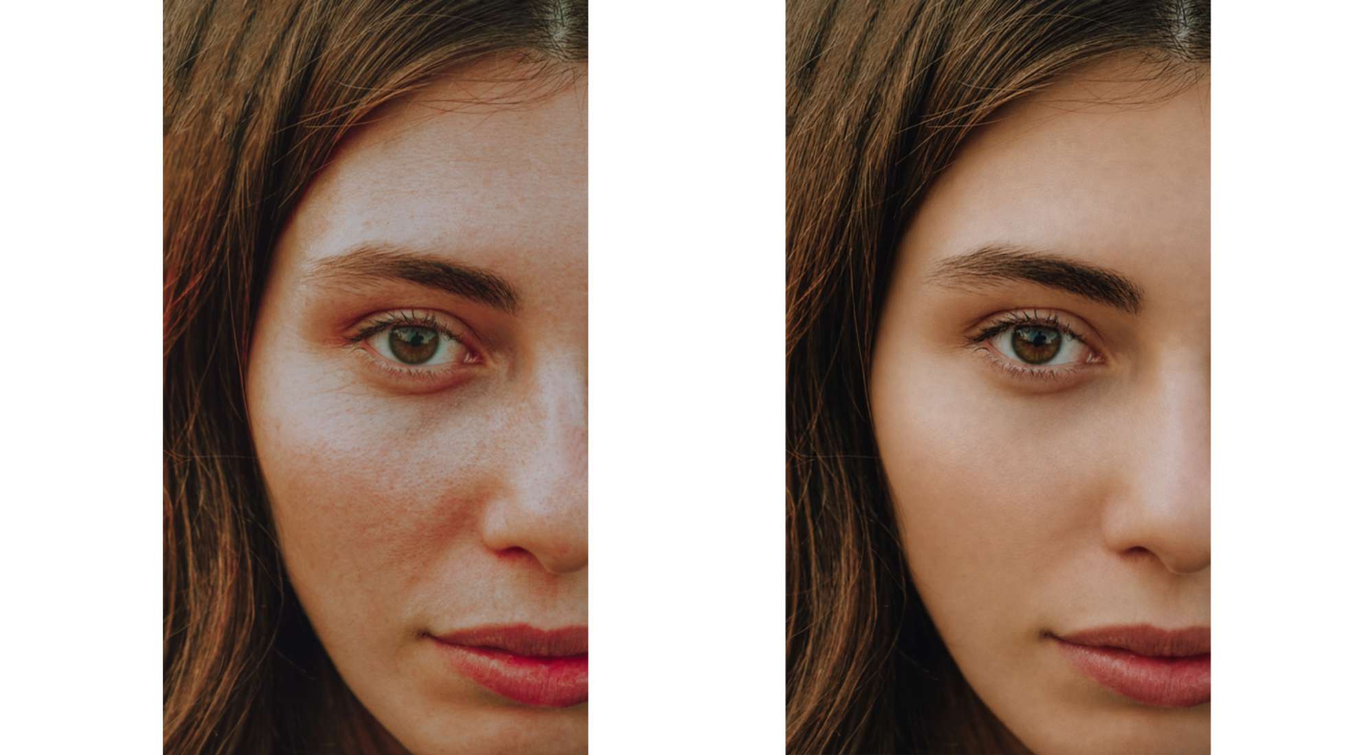Natural skin retouching