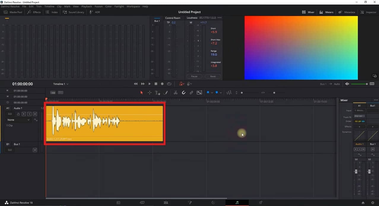 Import the audio file