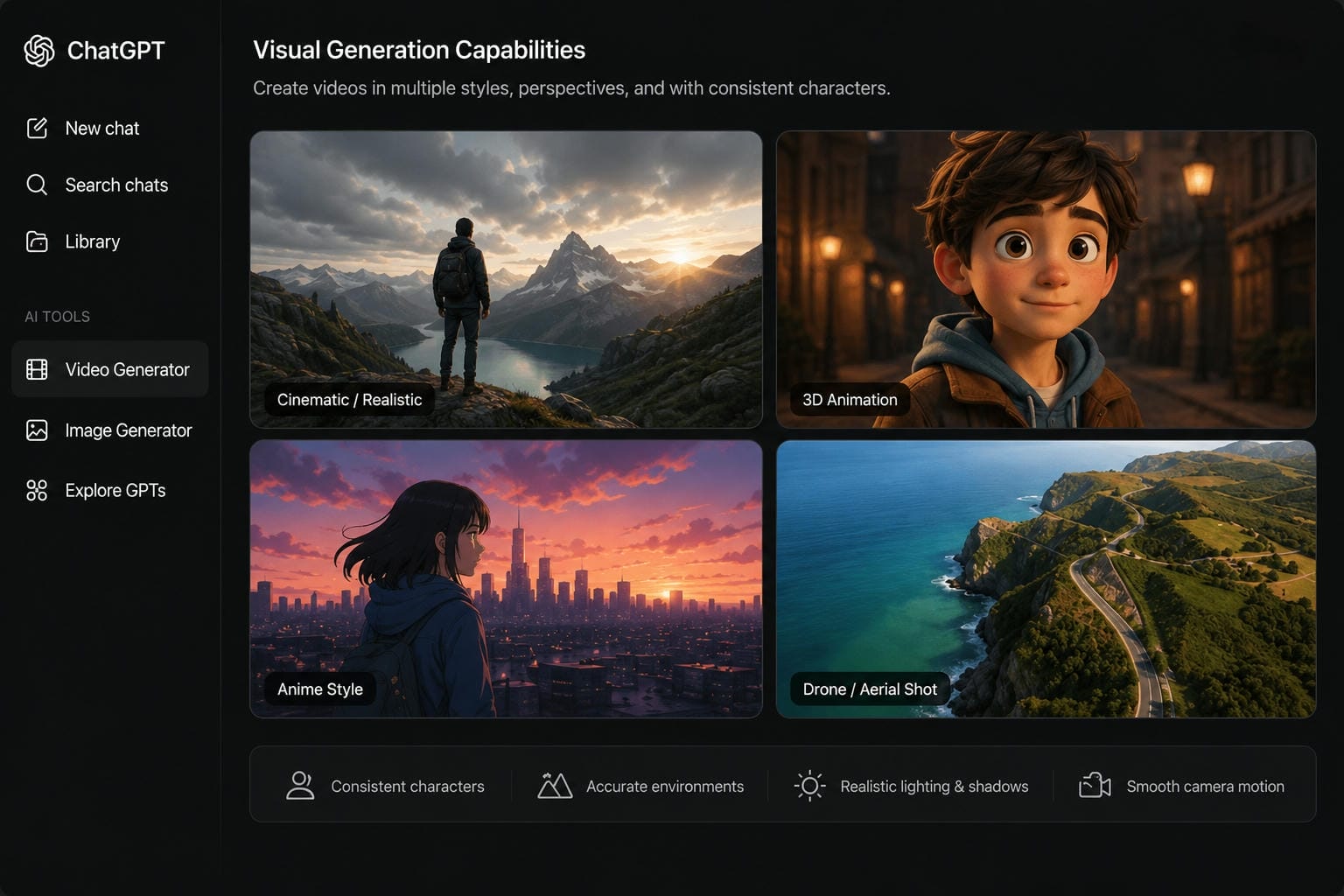 Visual Generation Capabilities