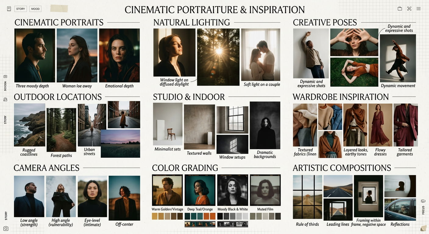 text Photography Mood Board Ideas