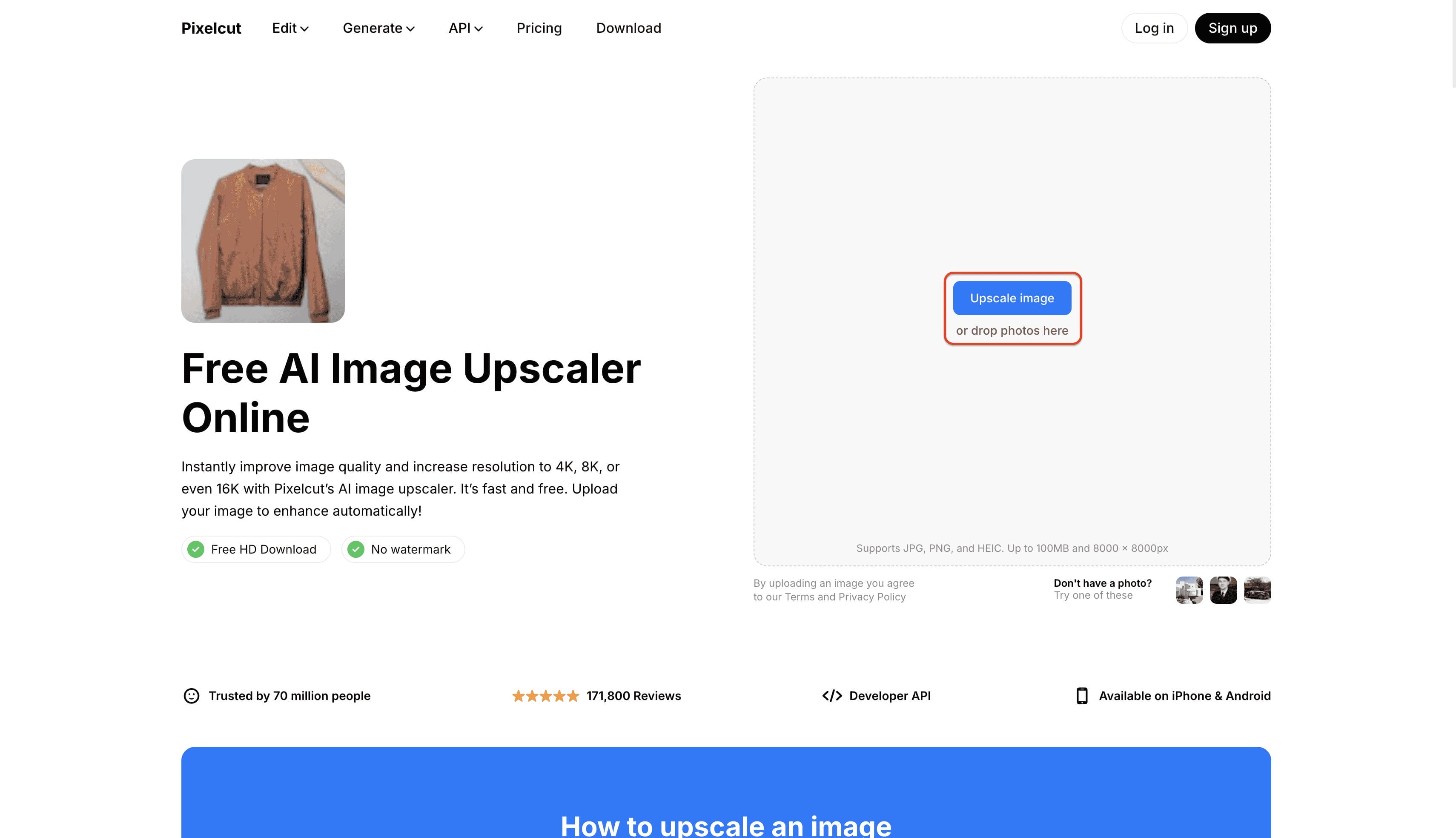 Upload the Source Image