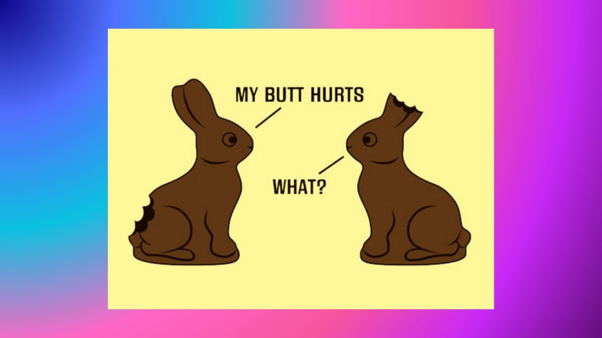text 1. The Chocolate Bunny Anatomy Complaint