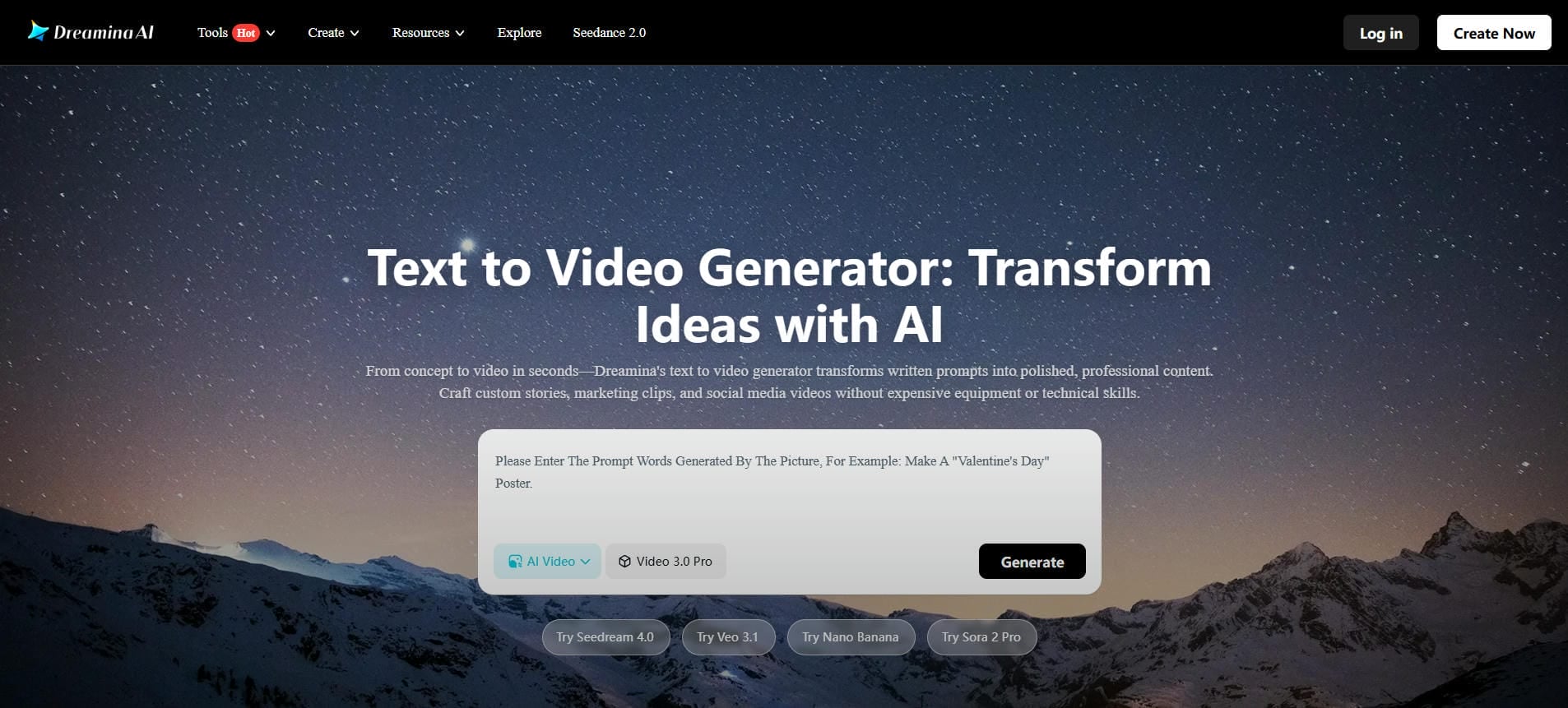 Text-to-video generation