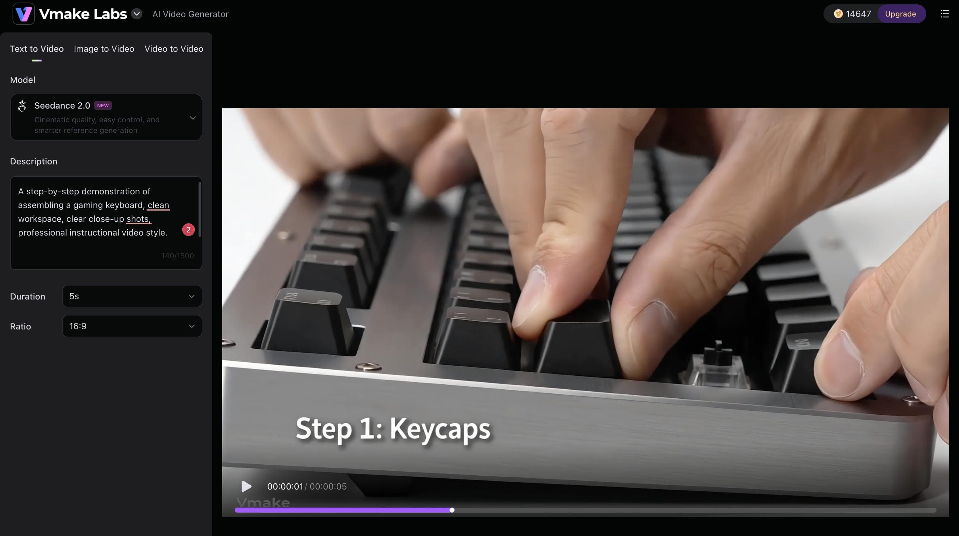Tutorial prompt