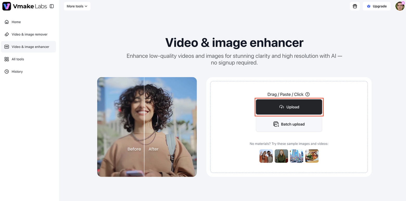 Upload your image or video 