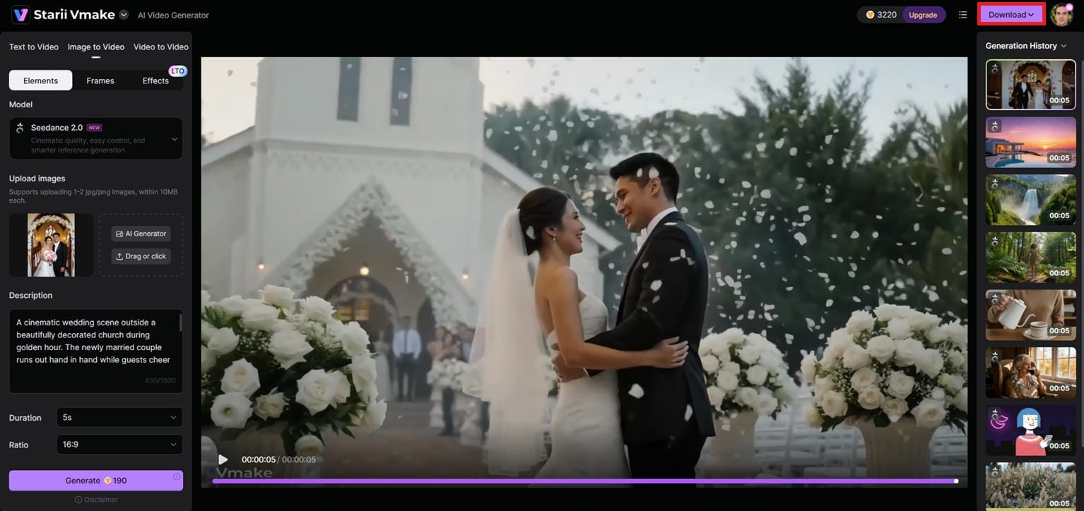 Step 3: Generate, Preview, and Export the Video