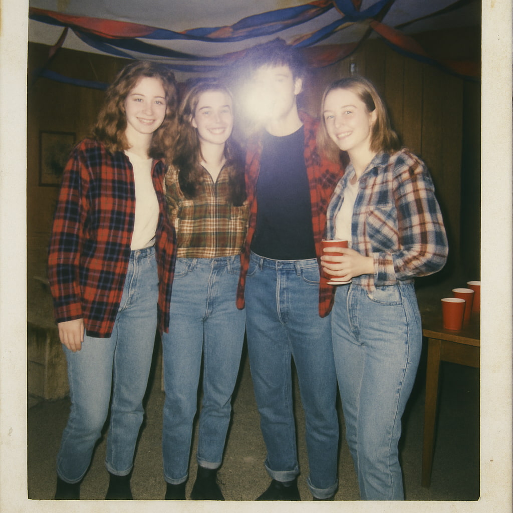 text 90's photo by playground ai