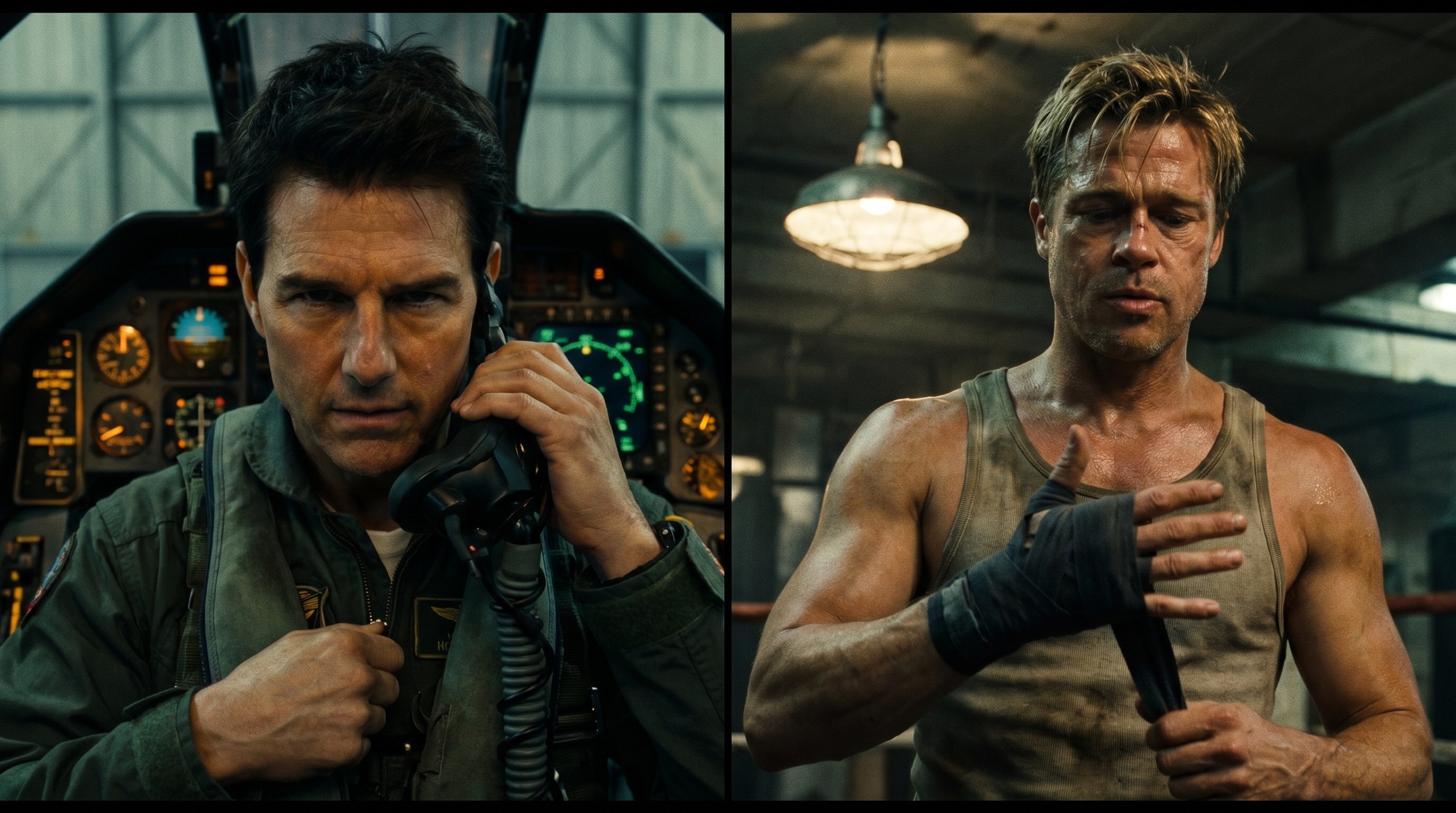 Tom Cruise Brad Pitt ai video