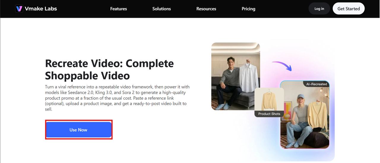 Vmake AI Viral Video Cloner
