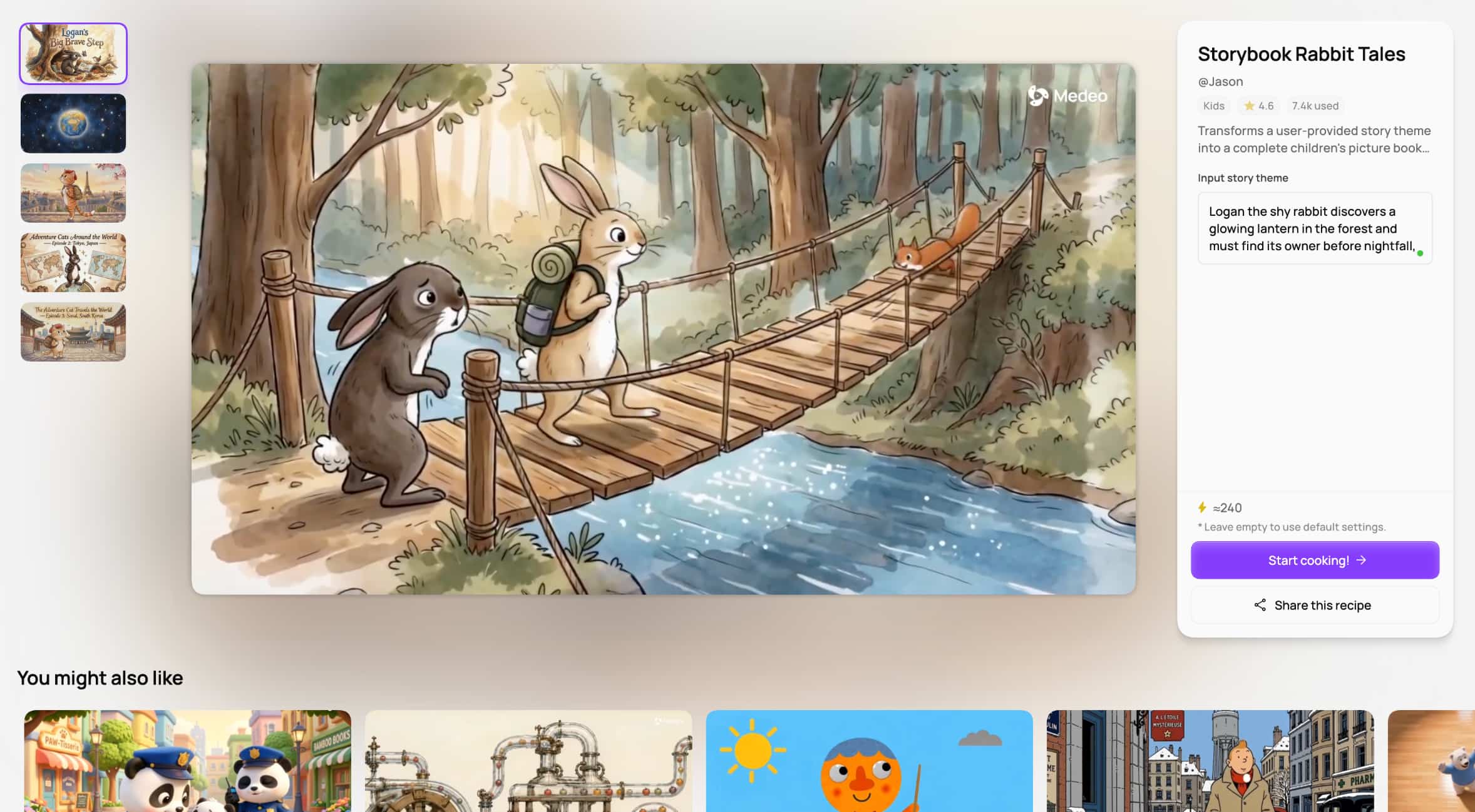 text Generate and refine the video