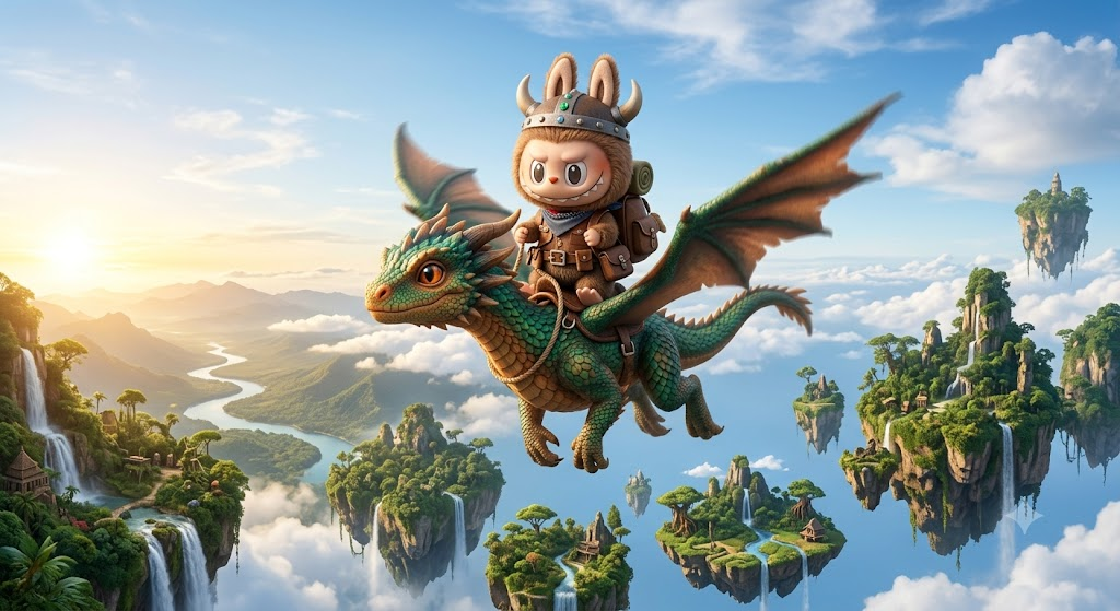 Dragon rider Labubu