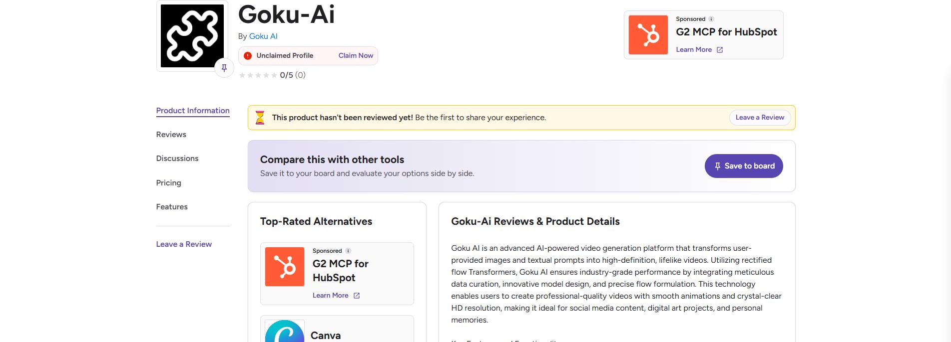 Goku AI review on G2