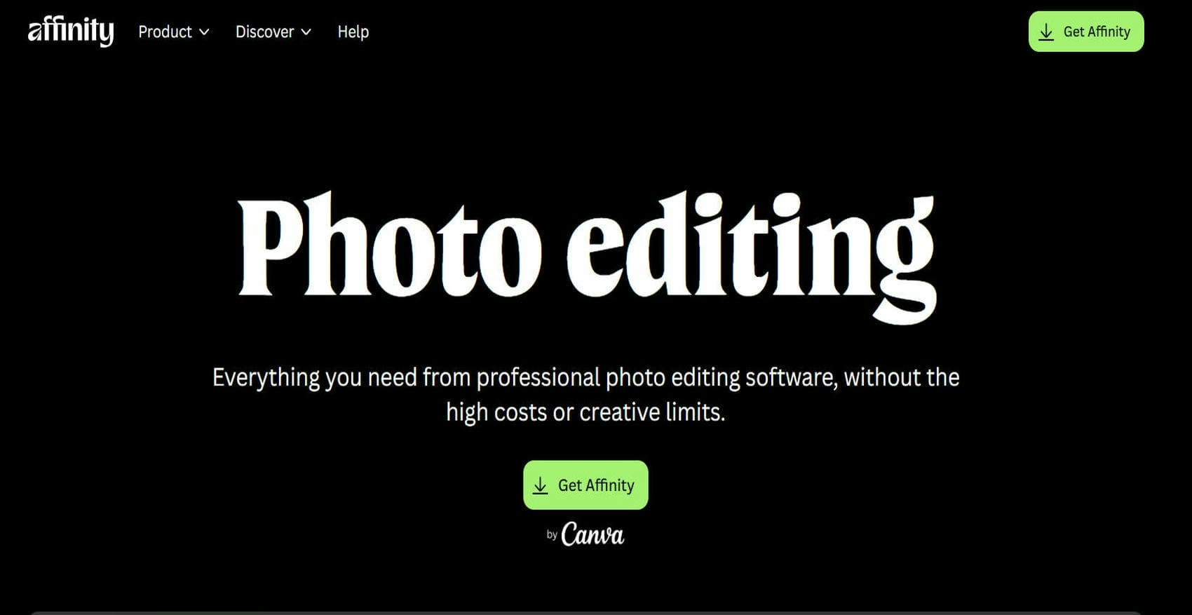 text Affinity Photo 2 - Professional photo editing