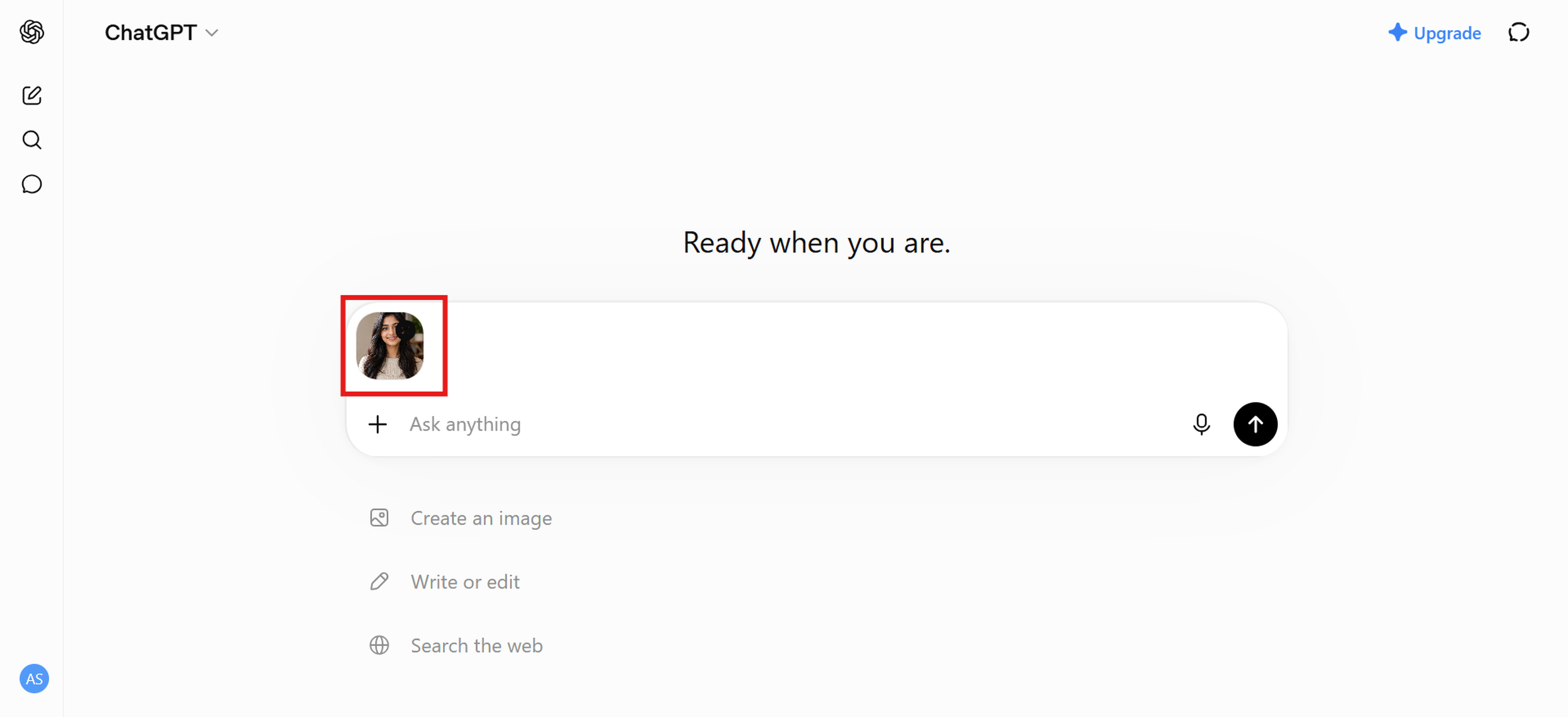 text Upload a clear preference Photo