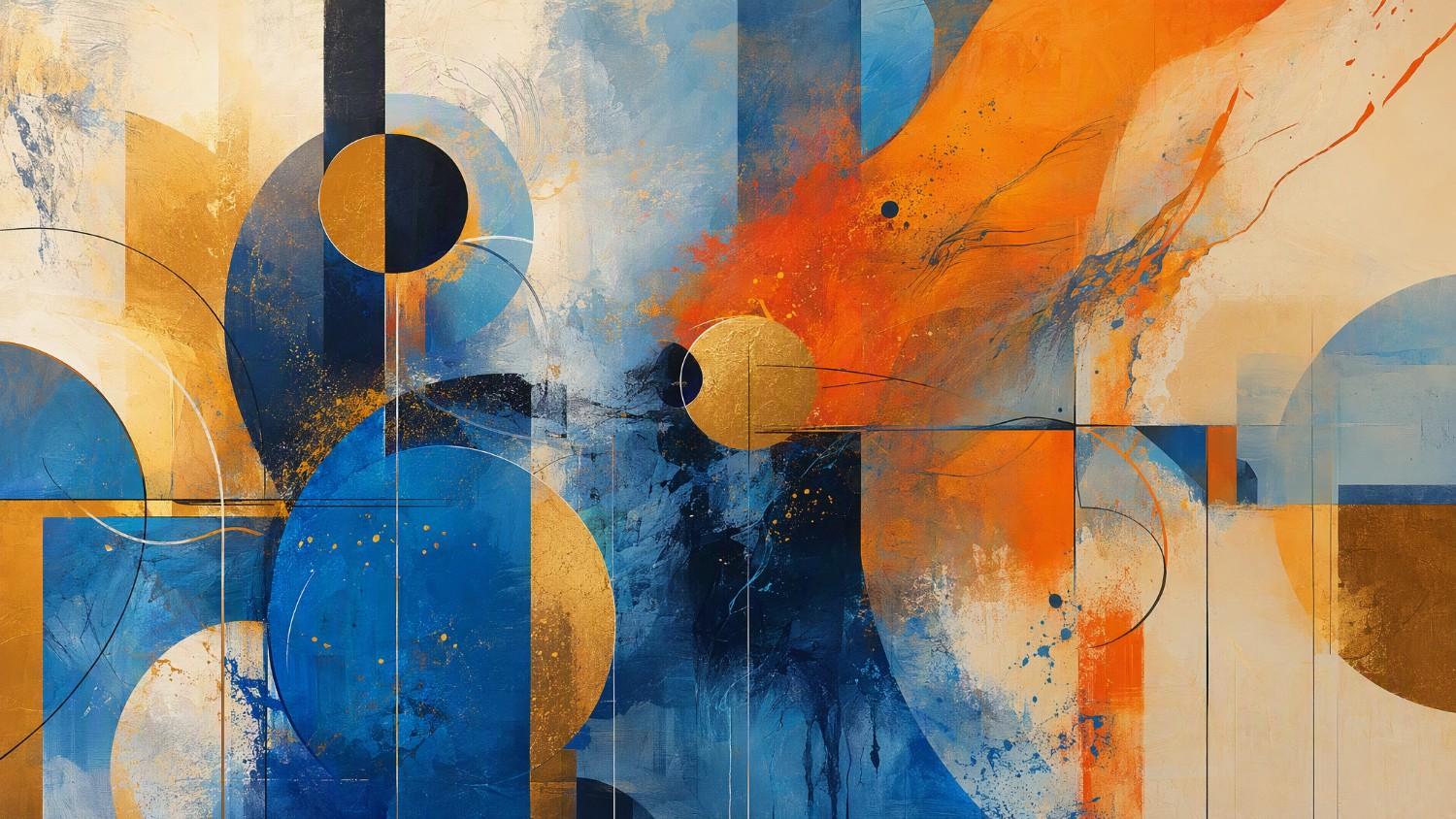 text Abstract art style