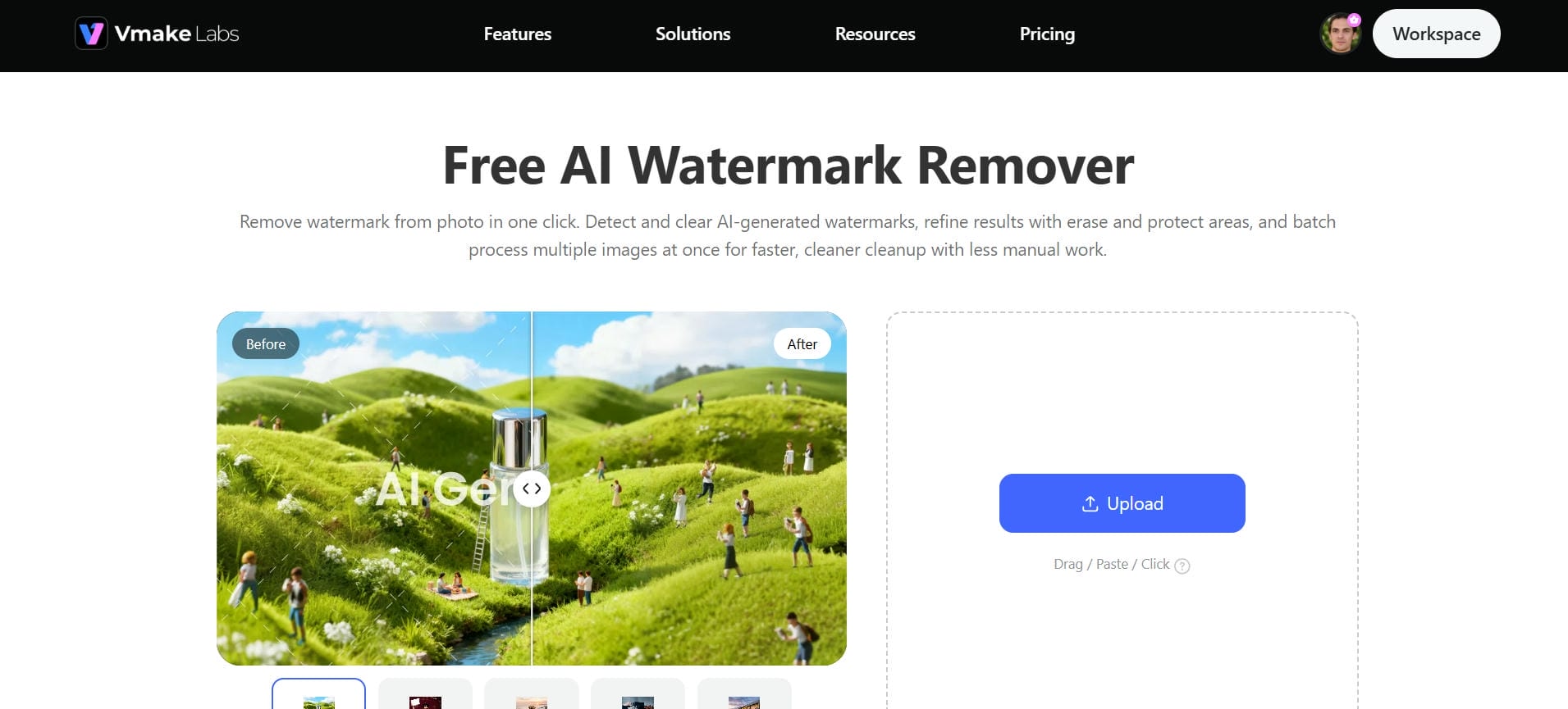 Vmake Labs watermark remover