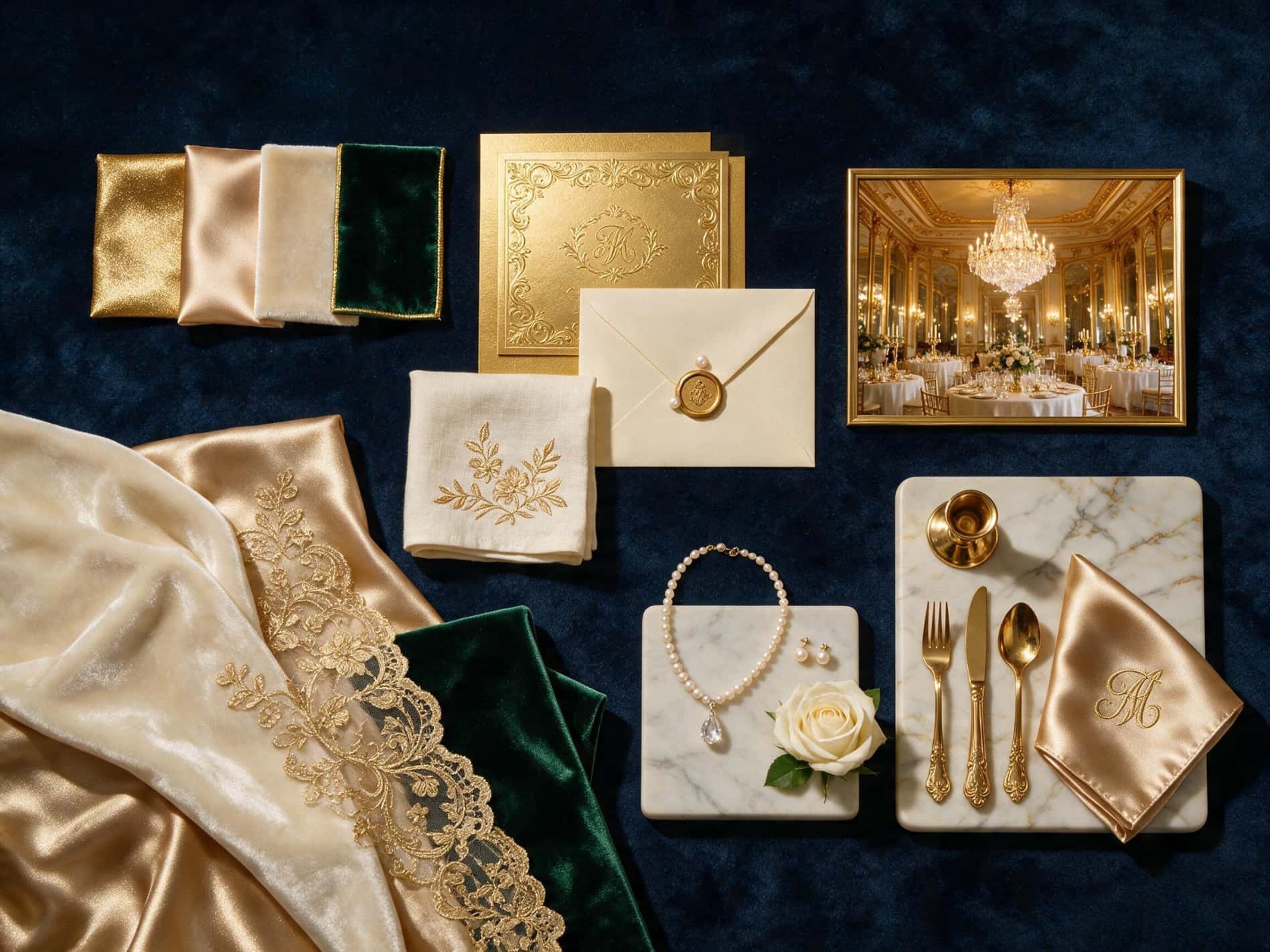 Luxury wedding mood board