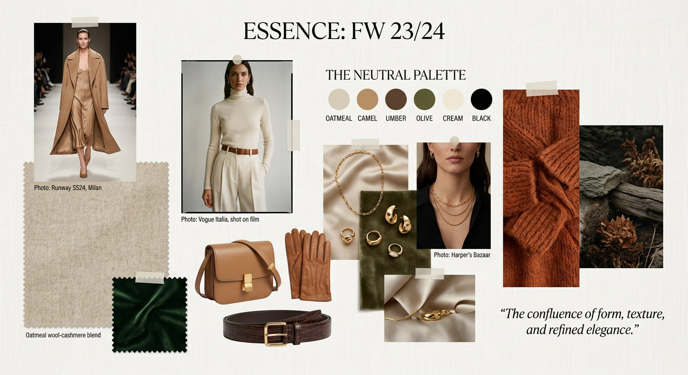 text Fashion Mood Board Ideas