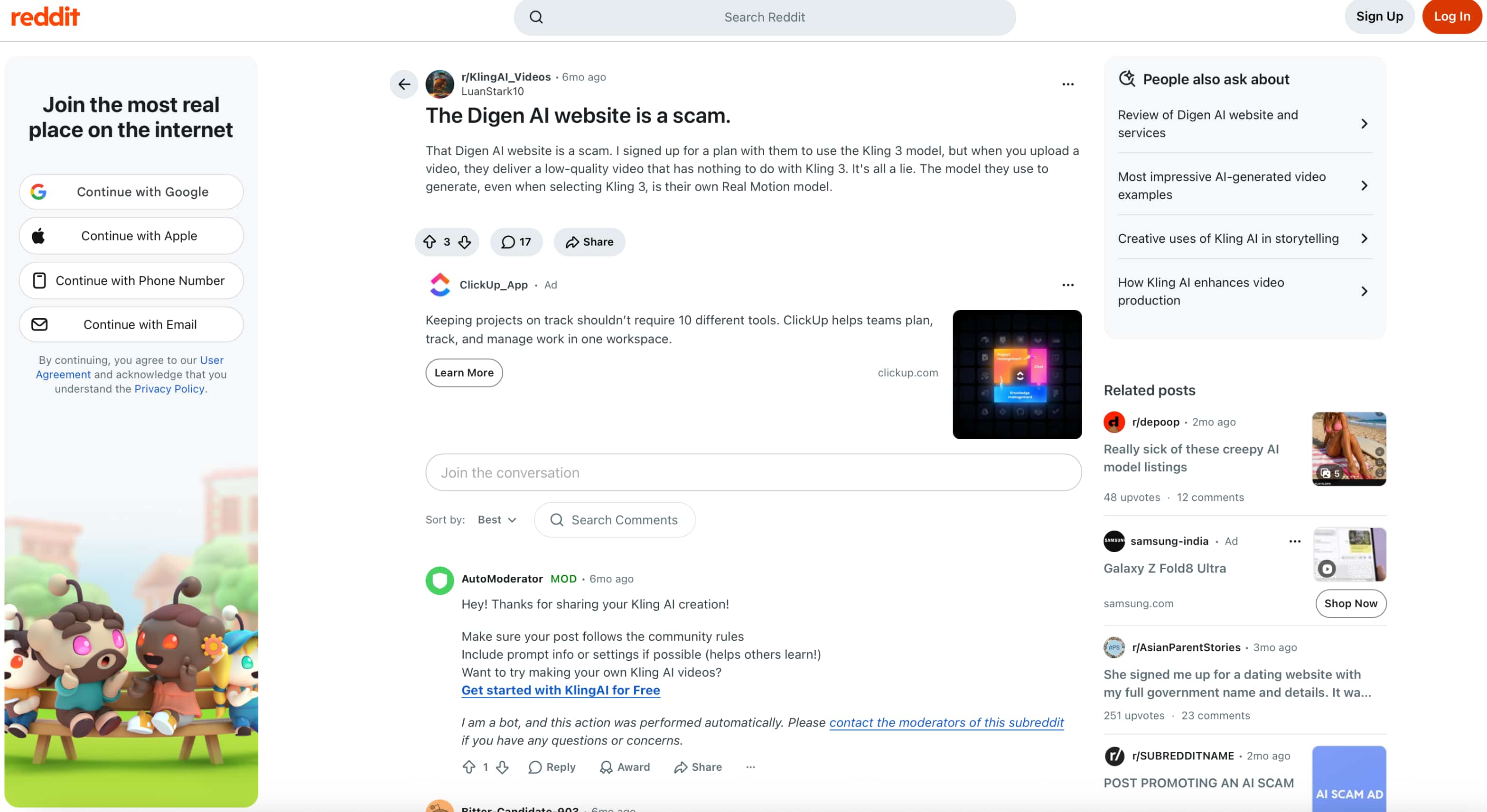 text On Reddit