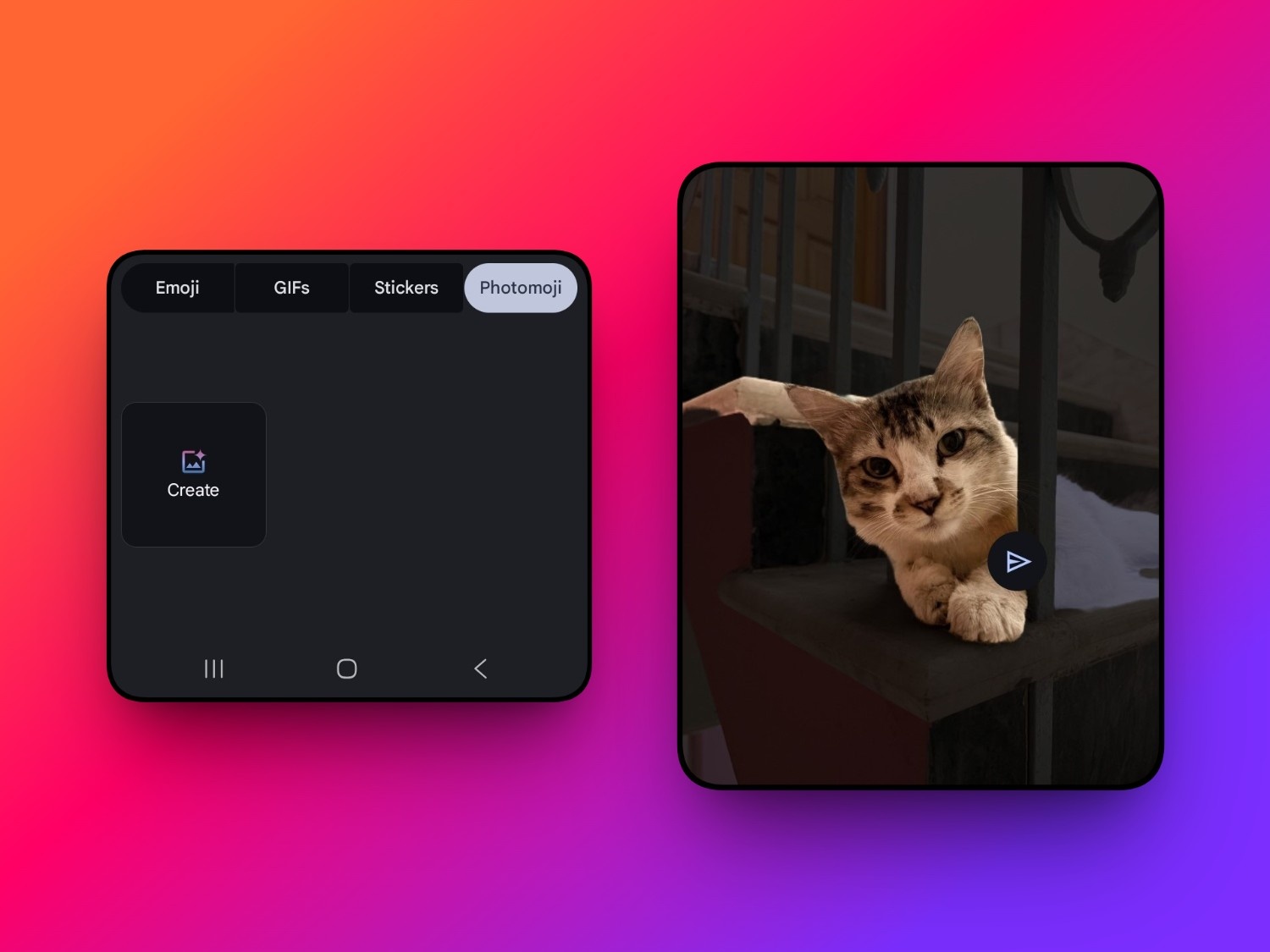 text Creating Photomoji on Android