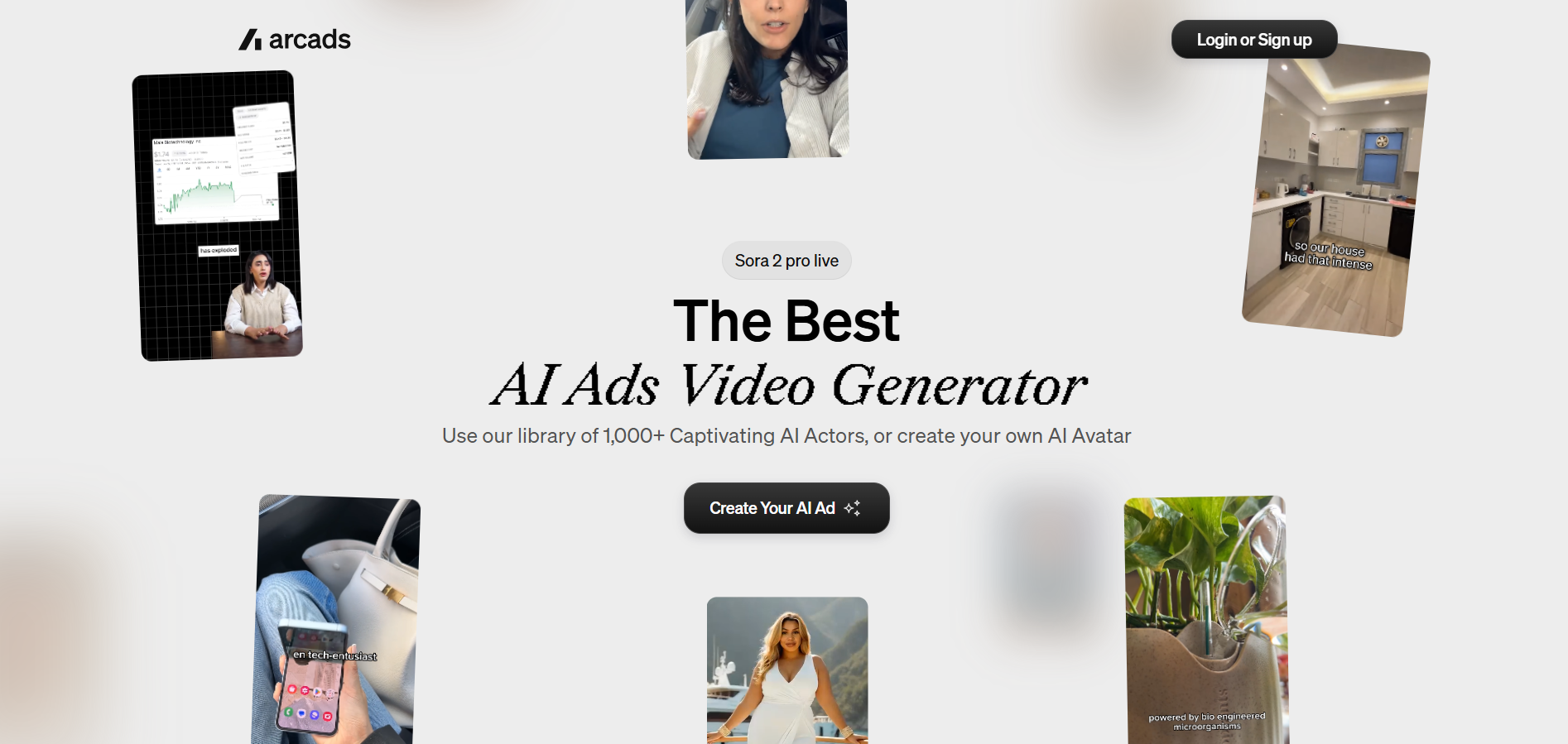 Arcads interface