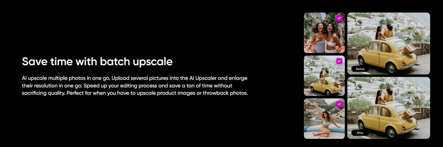 text Picsart Batch editing