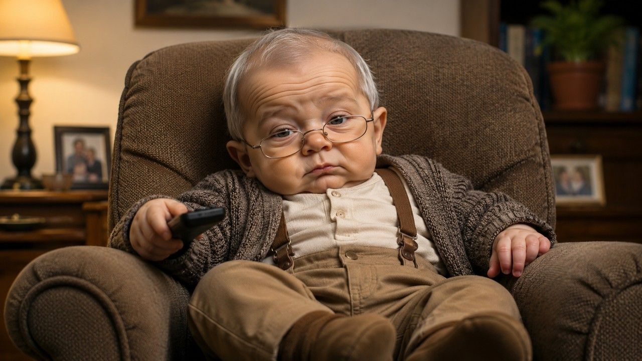 AI baby grandpa