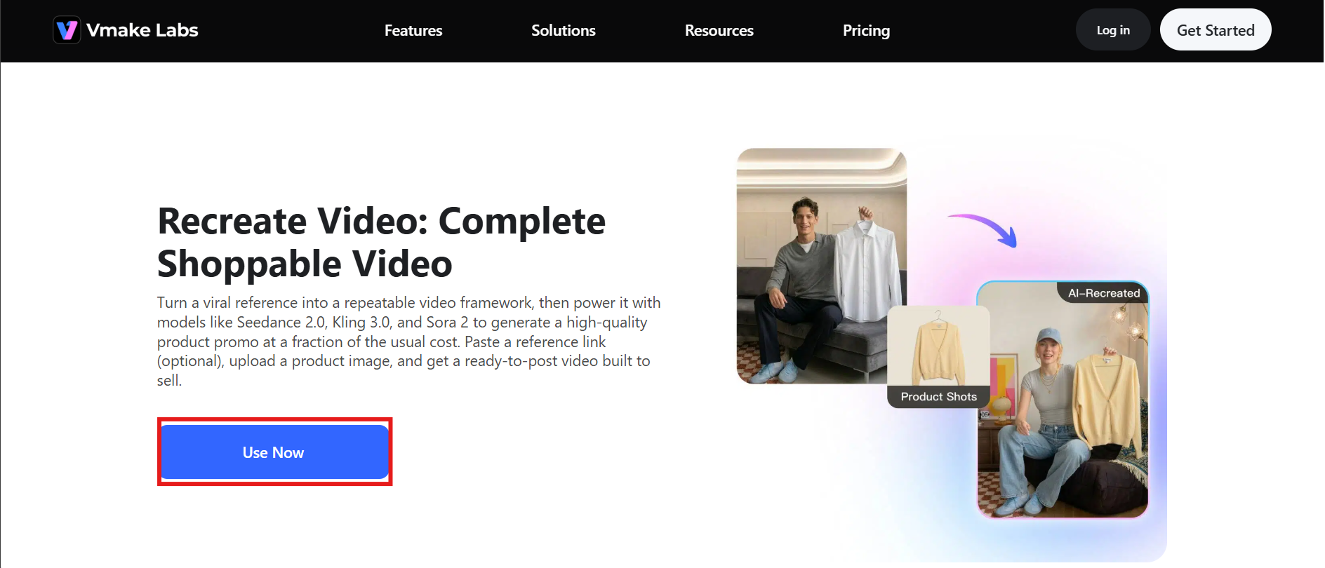 Open Vmake AI Viral Video Cloner