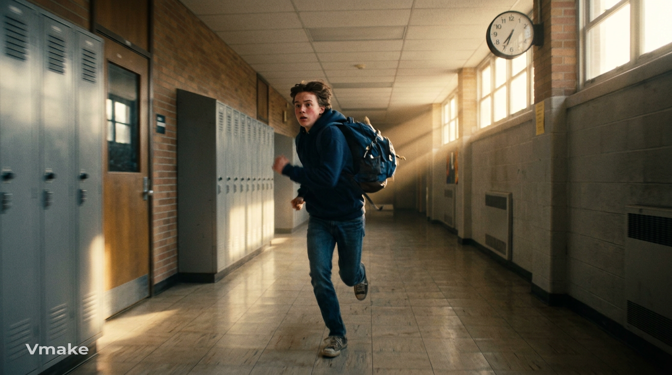 text 5-minute late short film idea
