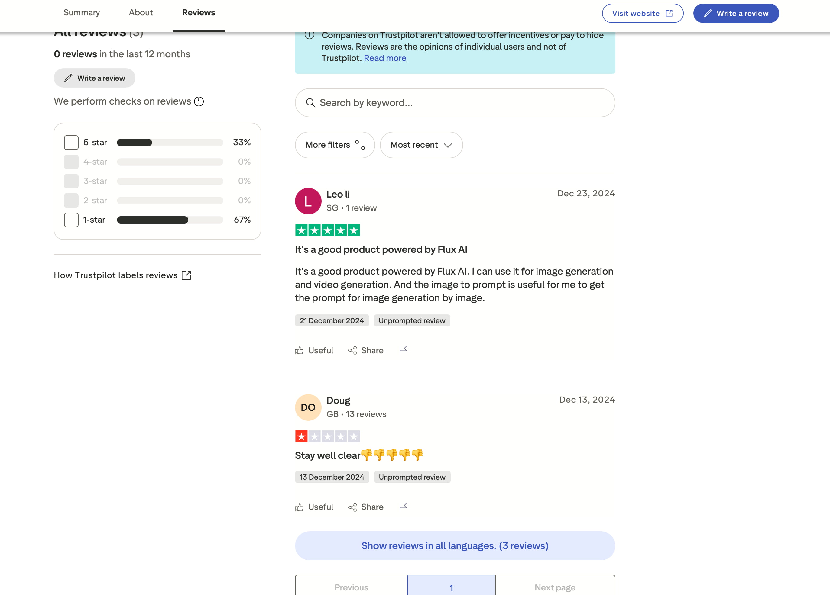 text On Trustpilot