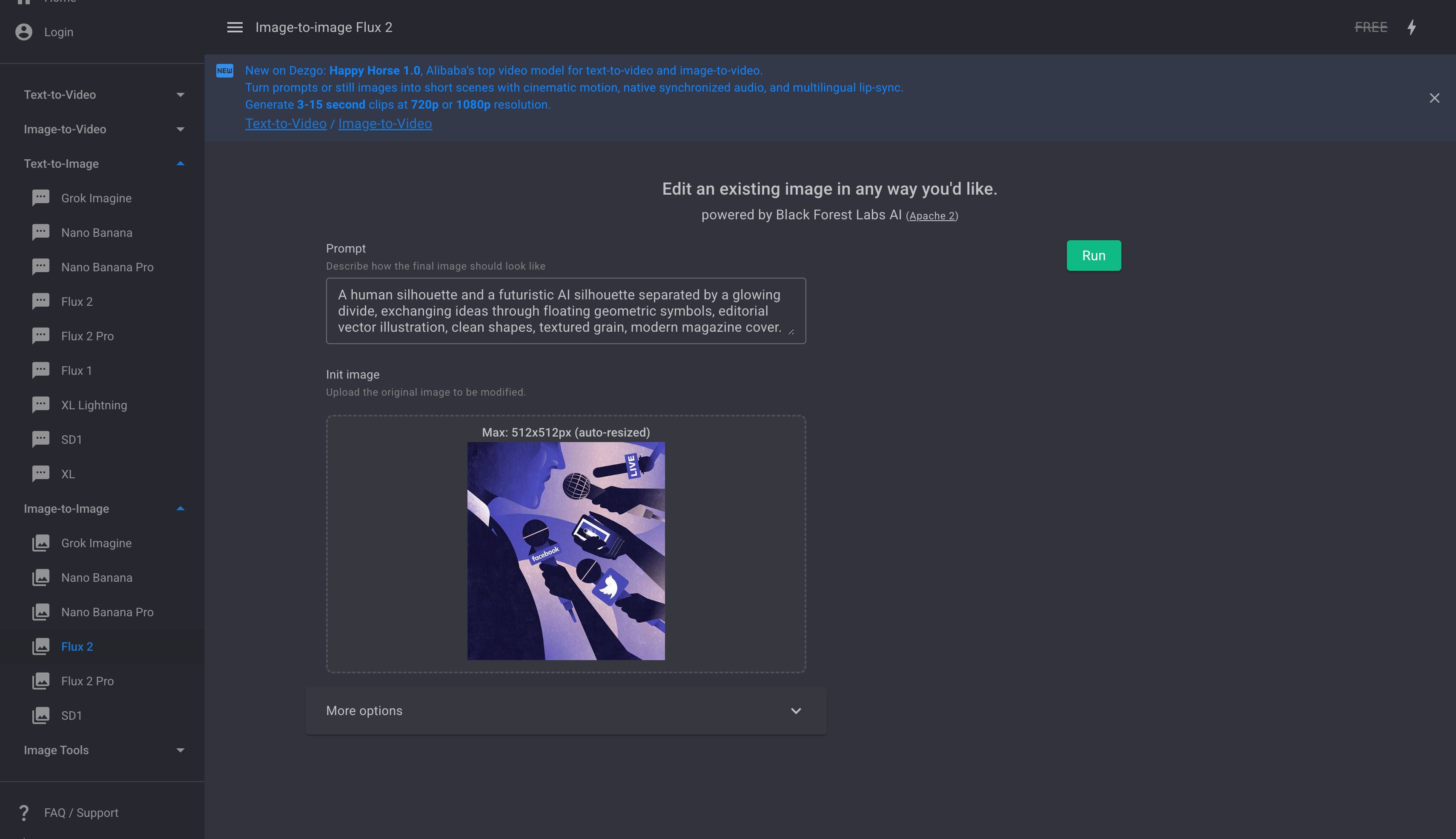 text Image-to-Image Transformation