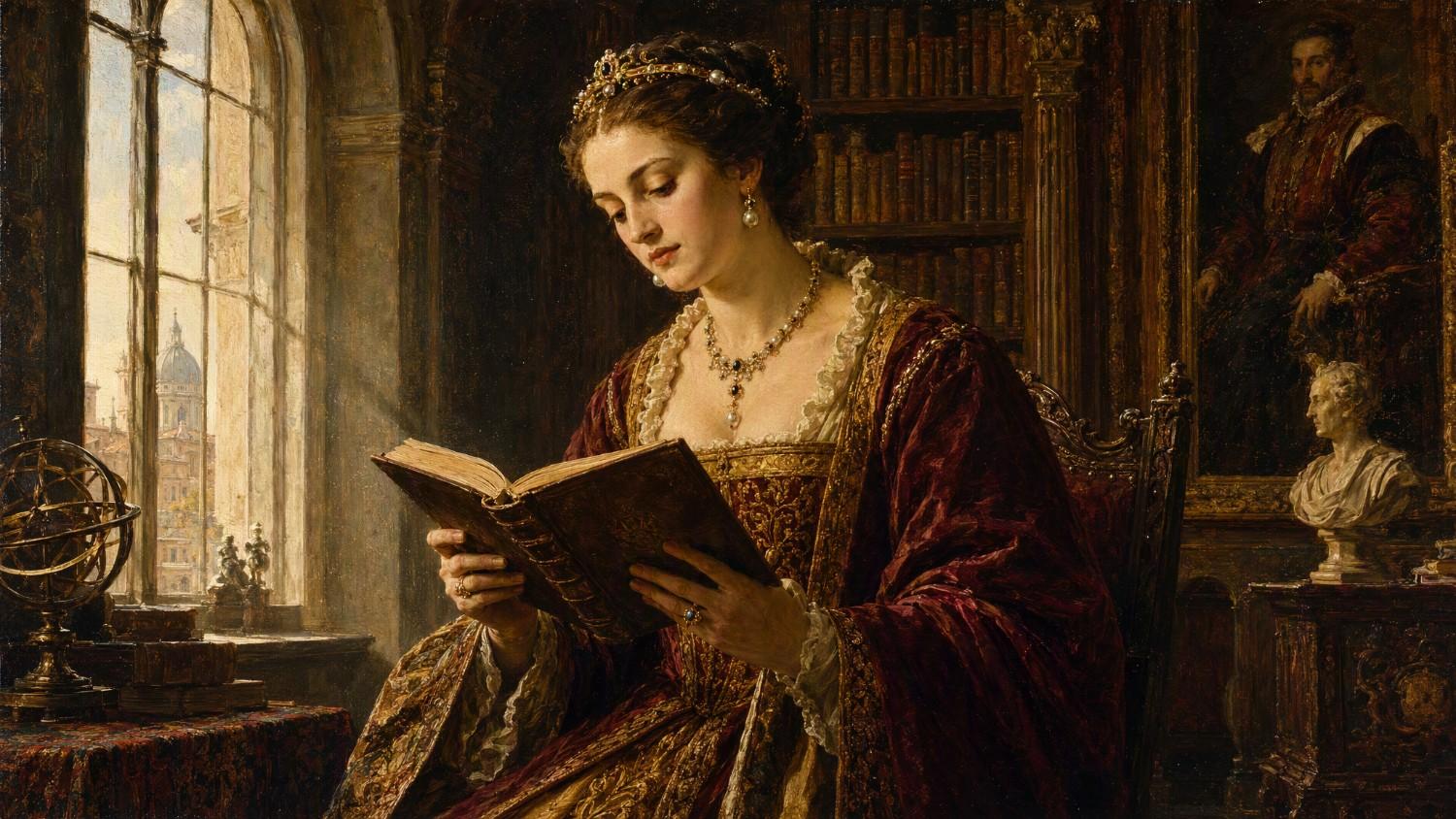 text Oil painting style