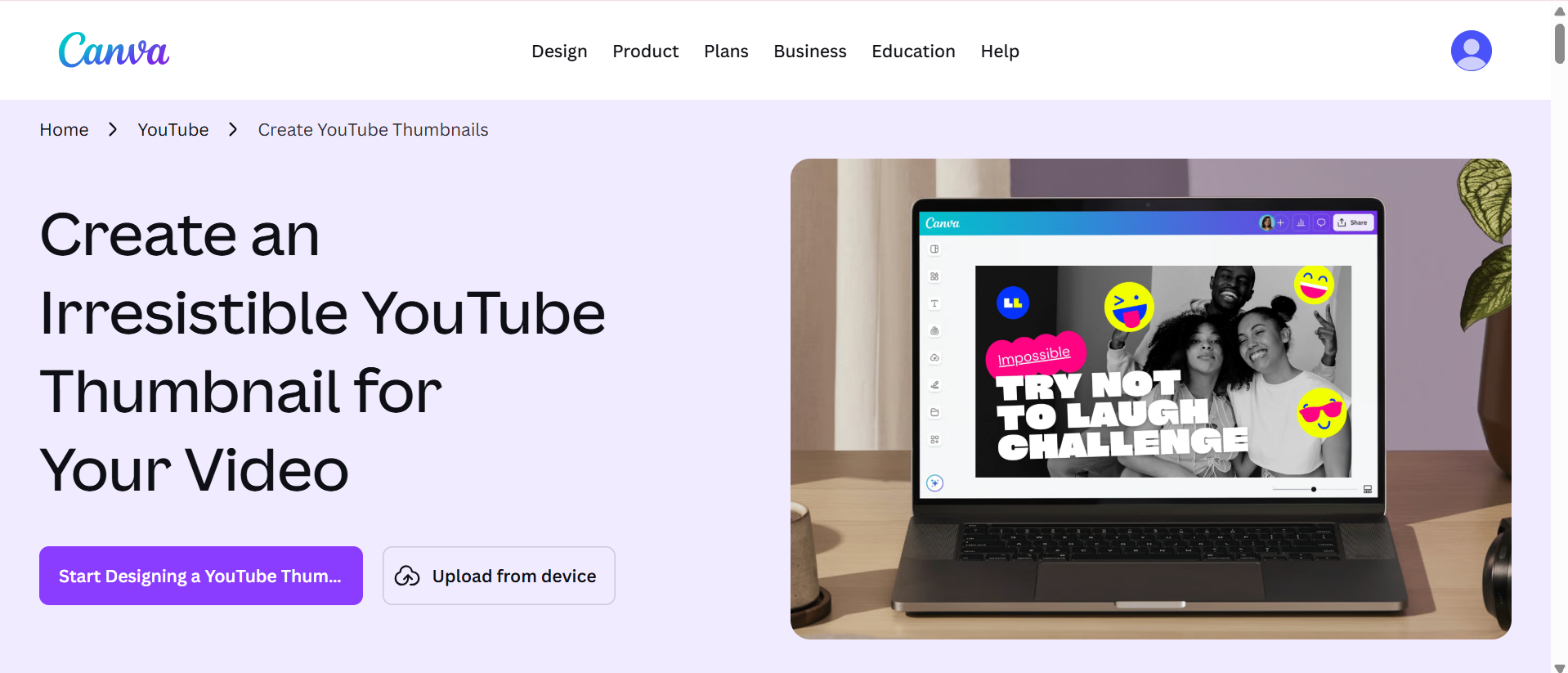 text Select a YouTube thumbnail template