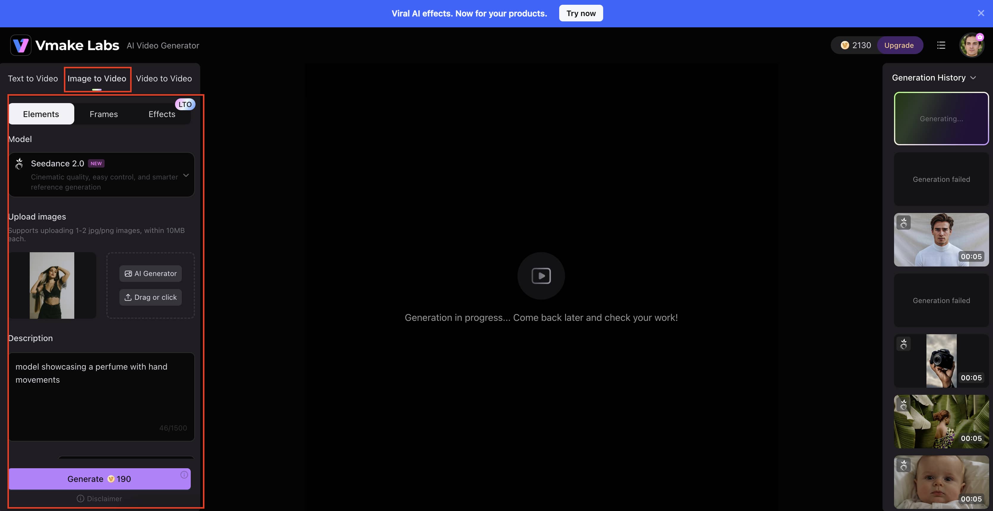 Enter a Prompt and Generate the Video