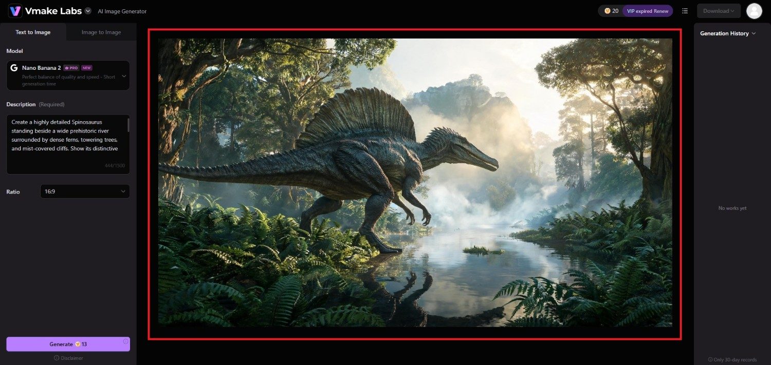 Download your AI dinosaur art