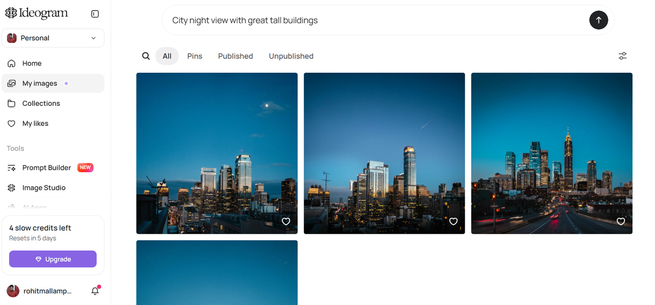 text Generate, refine, and download your images