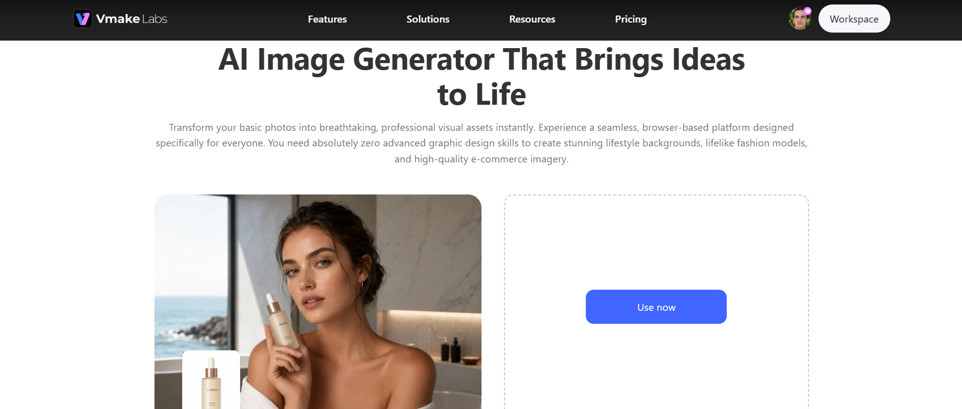 Vmake Labs AI image generator