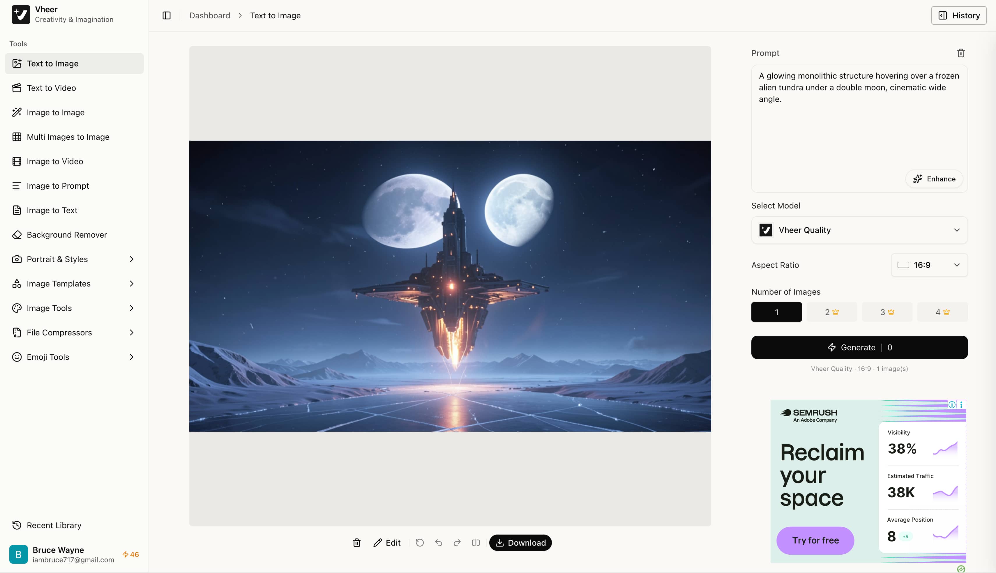 text Cinematic landscapes and sci-fi environments